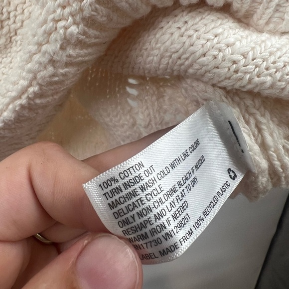 Universal Thread Scalloped Pullover Sweater Collar Short Sleeve Off White Size S - Picture 6 of 6